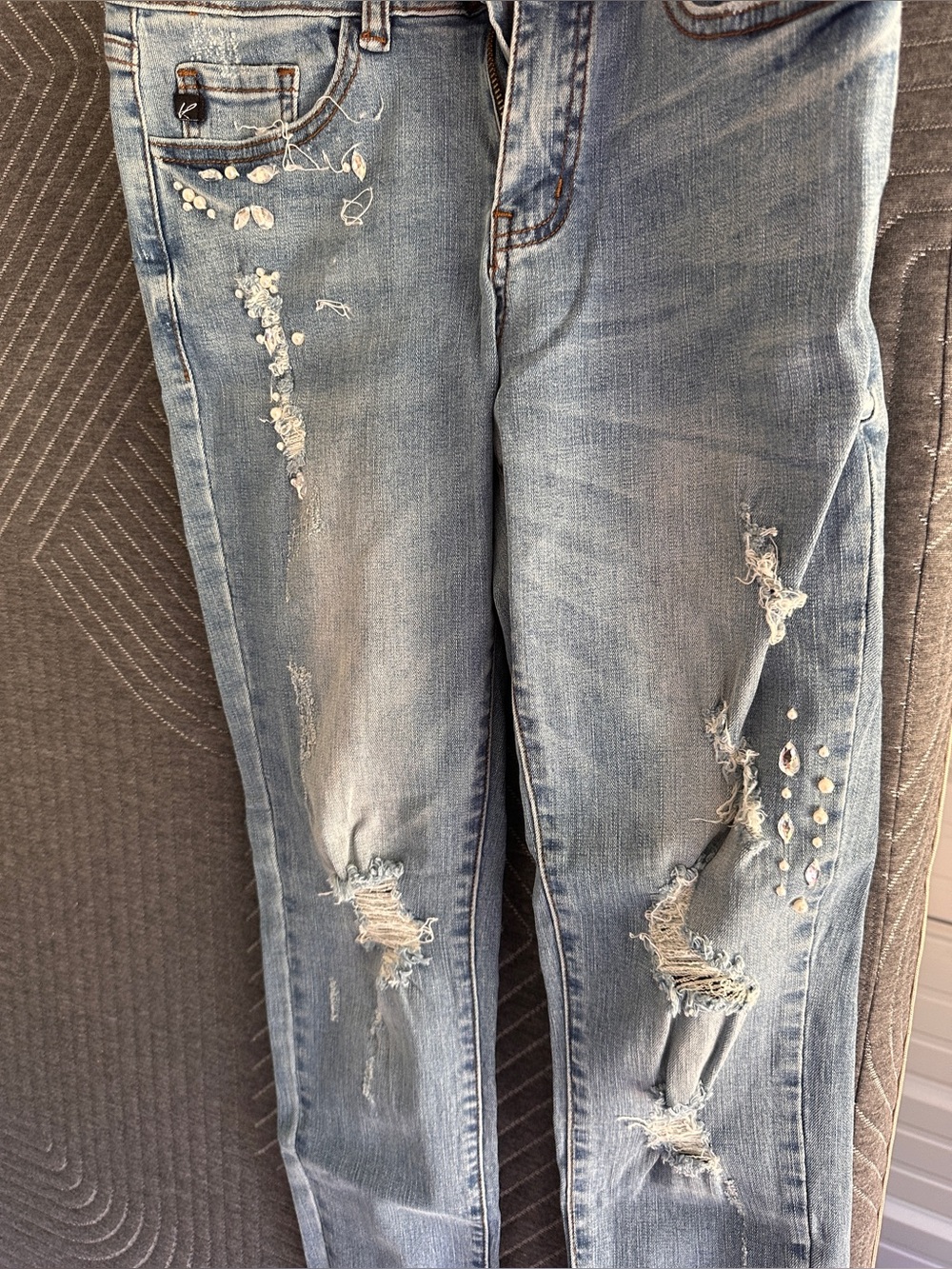 Light Blue Distressed Women’s Jeans